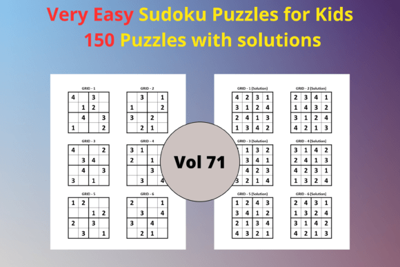 Very Easy Sudoku for Kids 71: A Gateway to Educational Fun